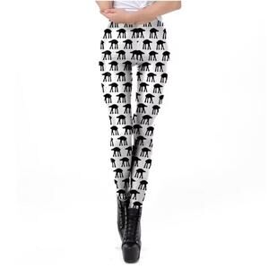 Black Milk Star Wars AT-AT Leggings White Black Novelty Disney Womens Medium